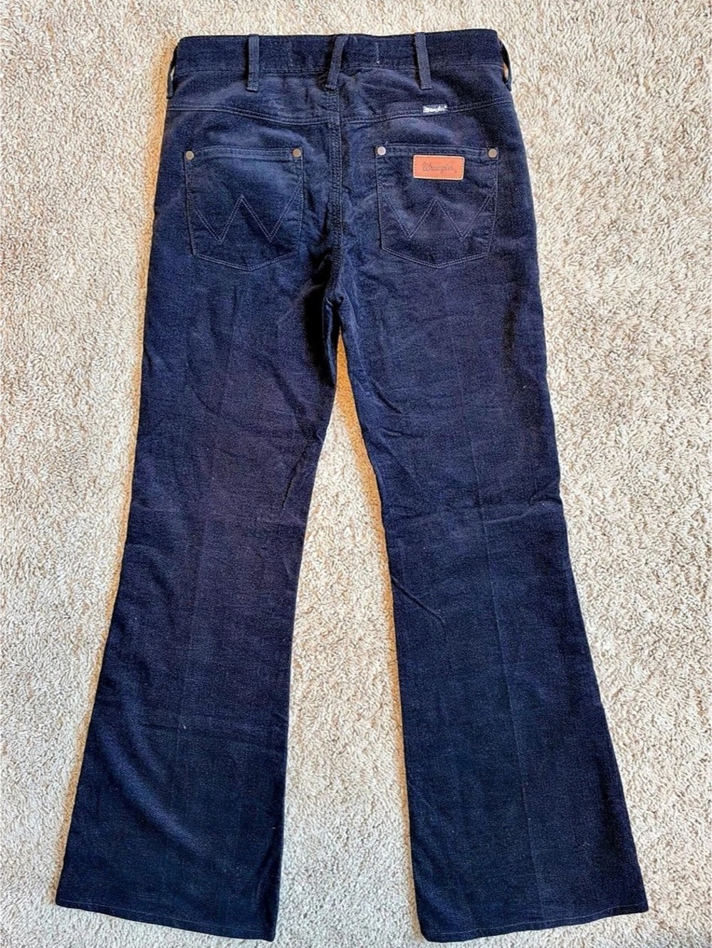 Vintage Y2K Wrangler "Joni" Low Rise Moleskin Velvet Flare Jeans - W27 L32